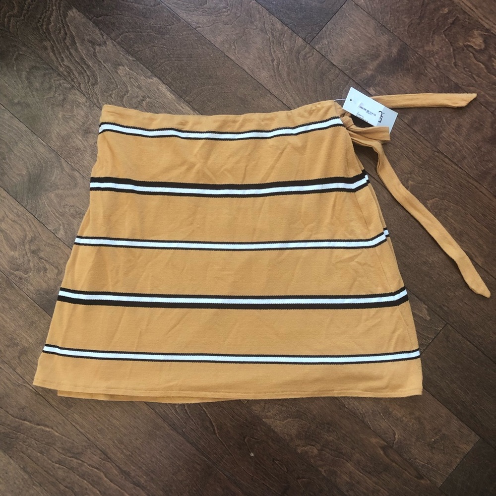 Nordstrom - BP Mustard Color Wrap Skirt